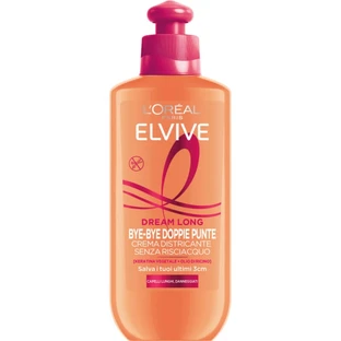 Elvive Dream Long Bye Bye Split Ends - Leave-in ontklittende crème voor beschadigde haarpunten en lang haar, 200 ml