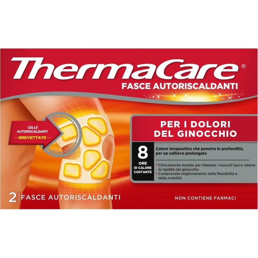 Thermacare Knee Pain Therapy 8h - 2 heating wraps for knee pain
