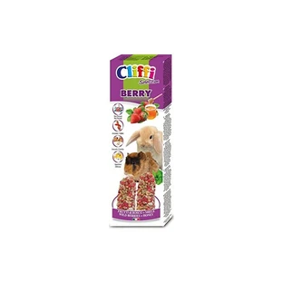 Cliffi Berry Sticks with Berries and Honey - Supplementary Food for Dwarf Rabbits and Guinea Pigs, 110 g