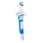 Brosse d'apprentissage Mam - Brosse à dents pour enfants à partir de 5 mois, bleu clair