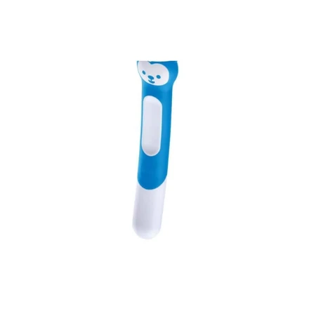 Brosse d'apprentissage Mam - Brosse à dents pour enfants à partir de 5 mois, bleu clair