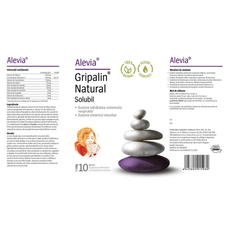 Gripalin Natural soluble, 10 Sachets, Alevia