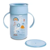 Vaso de aprendizaje Suavinex 360° Forest - Vaso azul claro con asas, 340 ml, a partir de los 12 meses