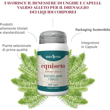 Cola de caballo, 60 comprimidos: complemento alimenticio para las uñas y el cabello