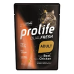 Prolife Dualfresh Beef and Chicken - Complete Food for Adult Cats, 85 g