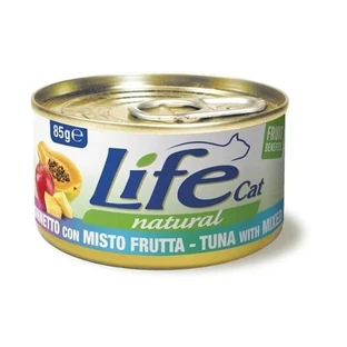 Life Petcare Life Cat Thon naturel aux fruits variés - Nourriture humide pour chat 85 g
