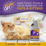 Wonderfood Urine Off - Eliminador de manchas y olores a base de enzimas para la orina de gatos y gatitos, 500 ml