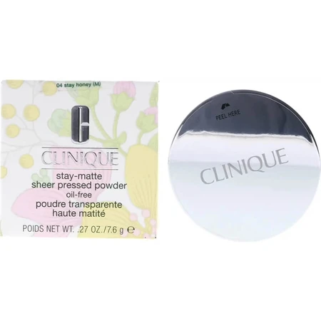 Clinique Stay-Matte Sheer Pressed Powder Oil-Free - Compactpoeder nr. 04 Stay Honey