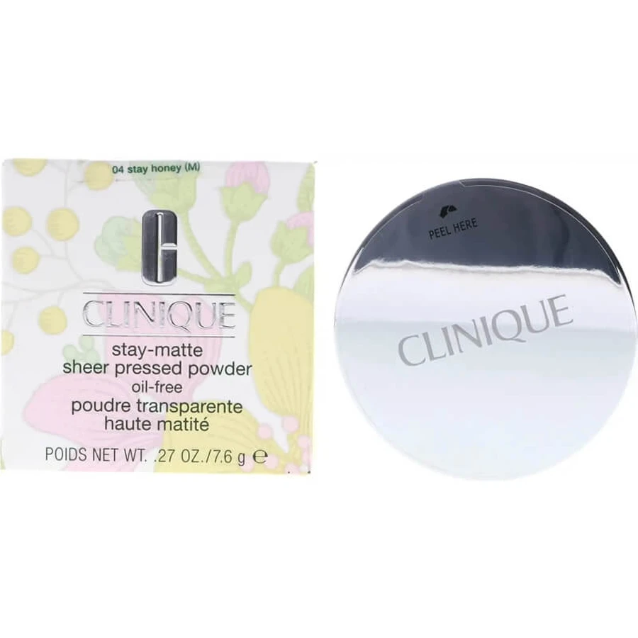 Clinique Stay-Matte Sheer Pressed Powder Oil-Free - Compactpoeder nr. 04 Stay Honey