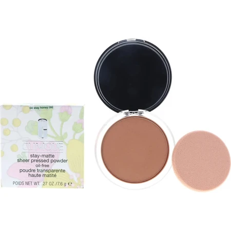 Clinique Stay-Matte Sheer Pressed Powder Oil-Free - Compactpoeder nr. 04 Stay Honey