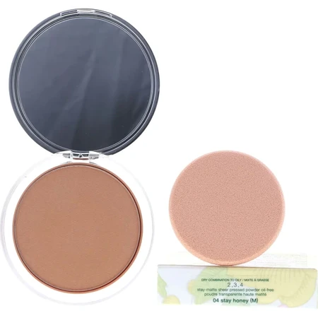 Clinique Stay-Matte Sheer Pressed Powder Oil-Free - Compactpoeder nr. 04 Stay Honey