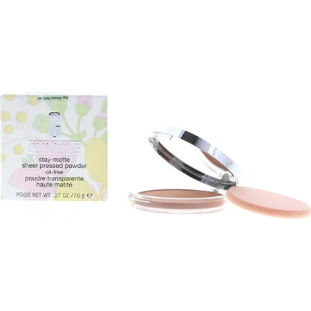 Clinique Stay-Matte Sheer Pressed Powder Oil-Free - Compactpoeder nr. 04 Stay Honey