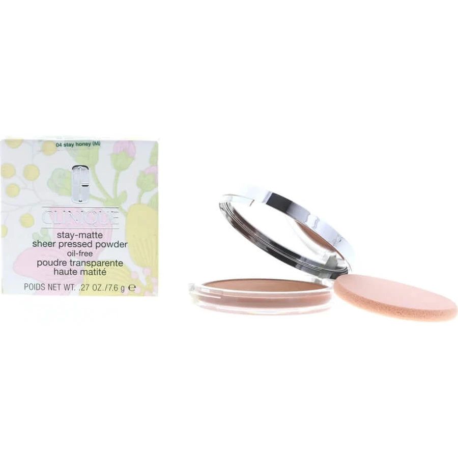 Clinique Stay-Matte Sheer Pressed Powder Oil-Free - Compactpoeder nr. 04 Stay Honey