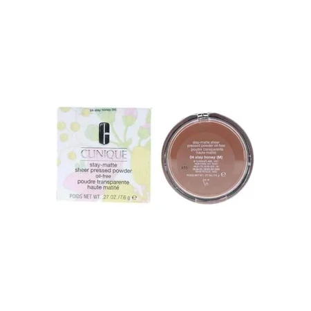 Clinique Stay-Matte Sheer Pressed Powder Oil-Free - Compactpoeder nr. 04 Stay Honey