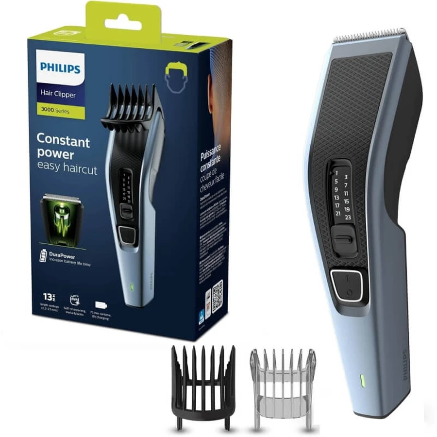 Philips 3000 Serie hc3530/15 – Akku-Haarschneider – Schwarz/Silber