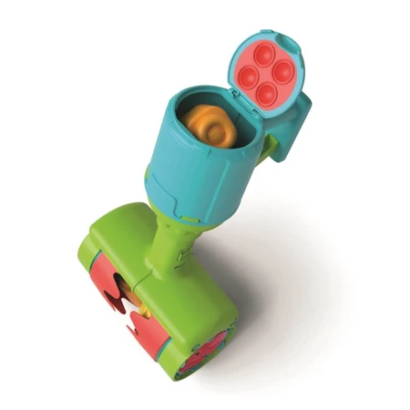 Clementoni Soft Clemmy Sensory Roller Vacuum – Spielzeugstaubsauger mit 5 weichen Blöcken