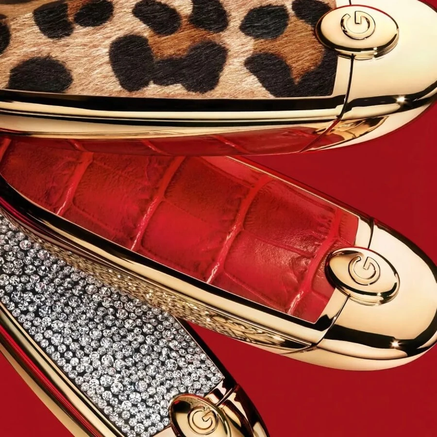 Guerlain Rouge G - Double Mirror Case - Le Camel