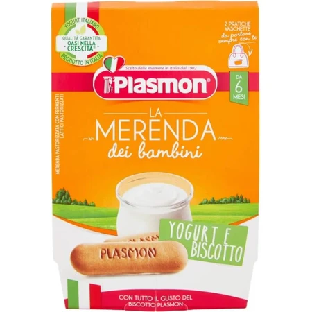 Plasmon Kinder-Snack: Kekse und Joghurt, 2 x 120 g