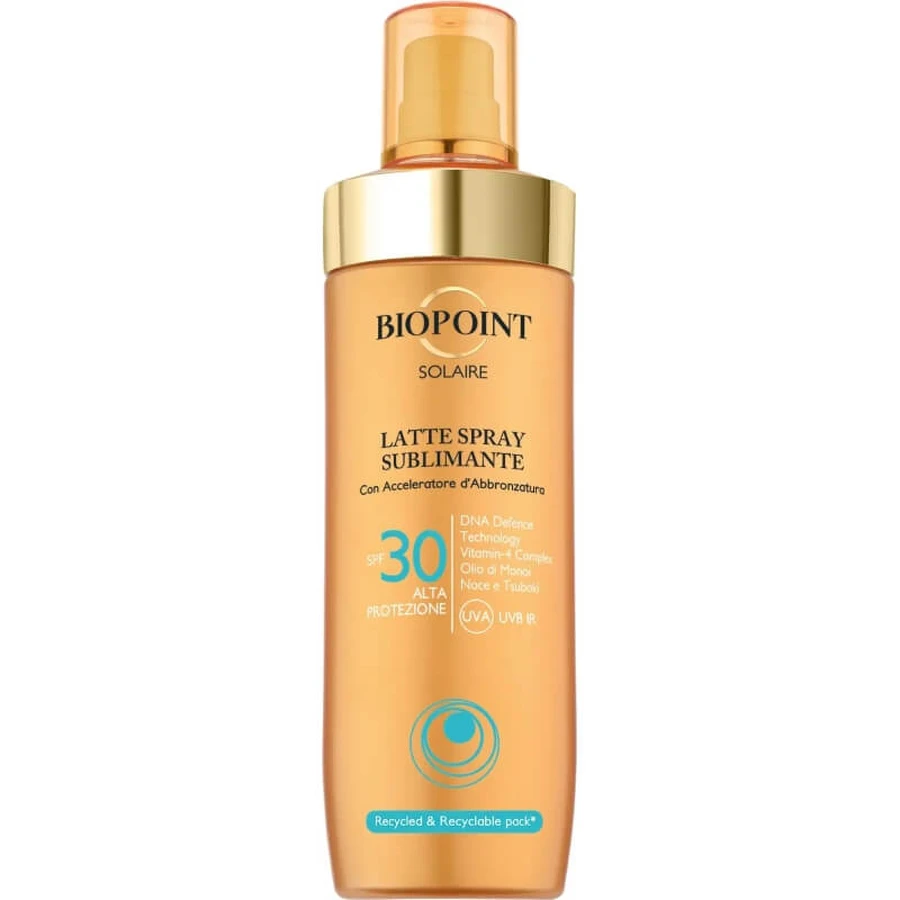 Biopoint Crema solare 30 spf spray latte sublimante protezione alta 250 ml