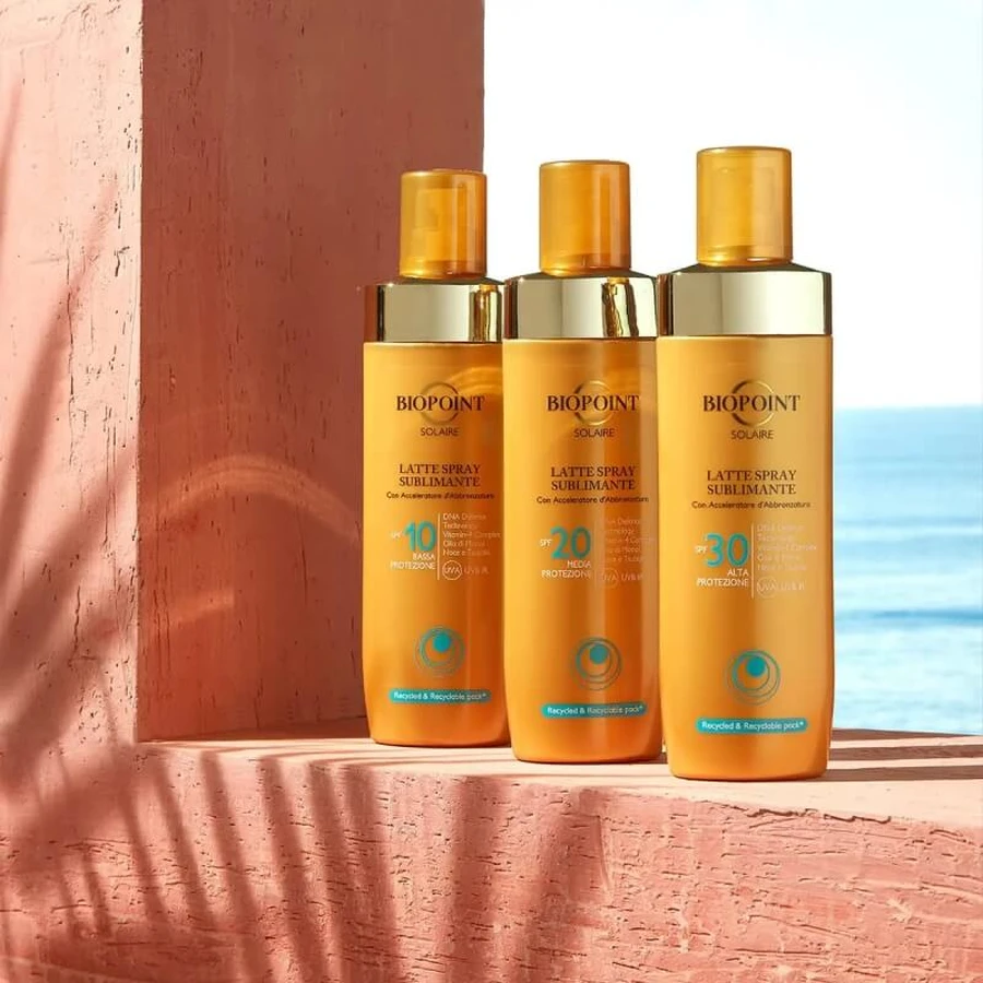 Biopoint Crema solare 30 spf spray latte sublimante protezione alta 250 ml