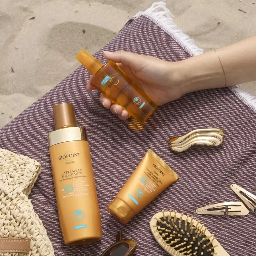 Biopoint Crema solare 30 spf spray latte sublimante protezione alta 250 ml