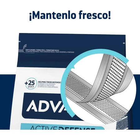 Advance Activedefense Turkey - Pienso completo para gatos adultos castrados, control de bolas de pelo, 1,5 kg