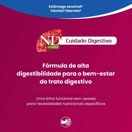Farmina N&amp;d Quinoa Digestion Lamb - Dieetvoeding voor volwassen katten met spijsverteringsproblemen, 80 g