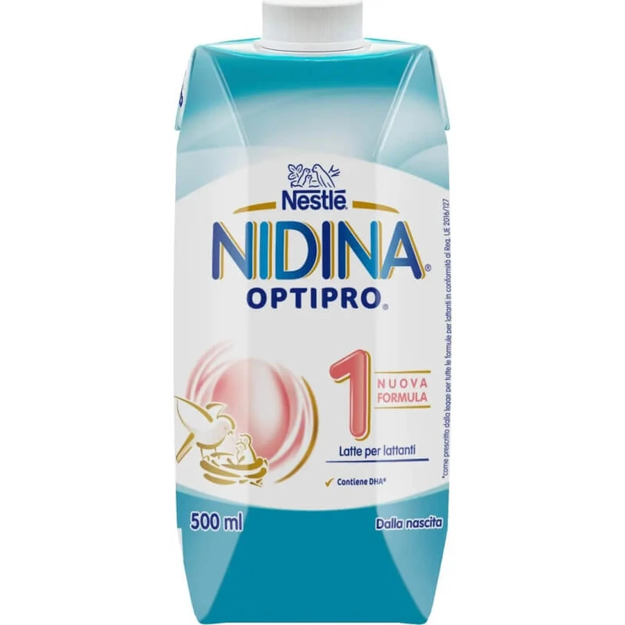 Nestle Nidina optipro 1 - latte liquido per lattanti fino al 6° mese 500 ml