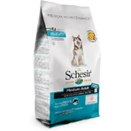 Schesir Medium Adult Fish Formula - Aliment complet pour chiens adultes de taille moyenne, 12 kg