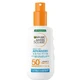 Protector solar Garnier SPF 50+ en spray, Ambre Solaire Sensitive para adultos, Ceramide Protect, protección muy alta, 150 ml