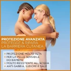 Protector solar Garnier SPF 50+ en spray, Ambre Solaire Sensitive para adultos, Ceramide Protect, protección muy alta, 150 ml