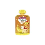 Plasmon Apfel- und Bananen-Fruchtpüree für Babys – Beutel mit homogenisiertem Püree für Babys ab 12 Monaten, 130 g