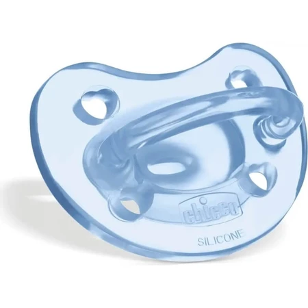 Chicco Physio Soft siliconen bijtring, 6–16 maanden, lichtblauw