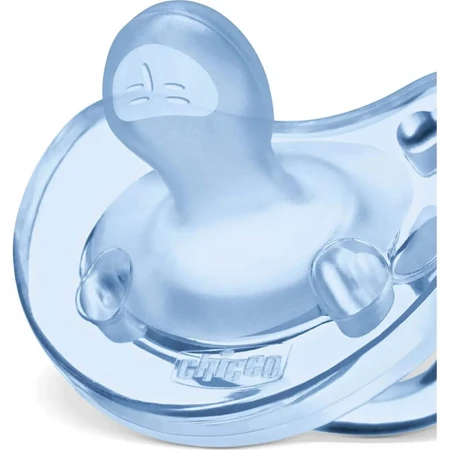 Chicco Physio Soft siliconen bijtring, 6–16 maanden, lichtblauw