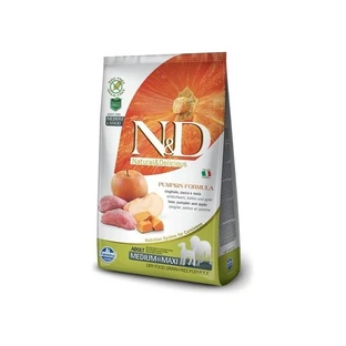 Farmina N&amp;d Pumpkin Formula Adult Medium &amp; Maxi met wild zwijn, pompoen en appel – Compleet hondenvoer, 12 kg