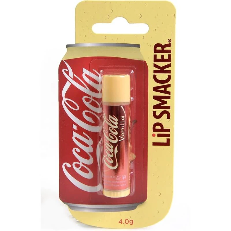 Lip Smacker Coca-Cola-Kollektion – Lippenbalsam mit Vanille- und Coca-Cola-Geschmack für Kinder, 4 g