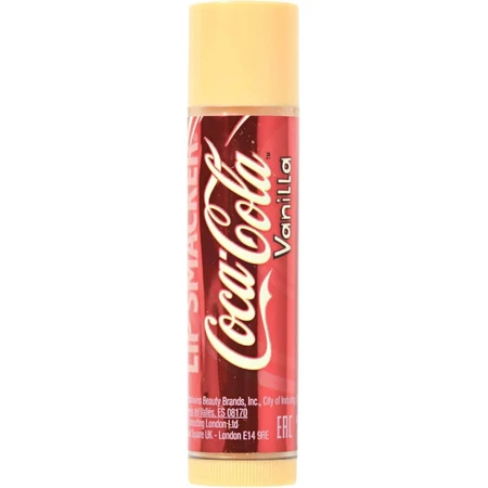 Lip Smacker Coca-Cola-Kollektion – Lippenbalsam mit Vanille- und Coca-Cola-Geschmack für Kinder, 4 g