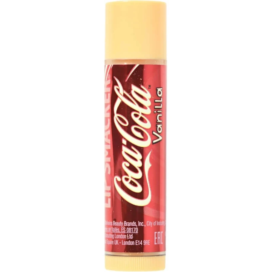 Lip Smacker Coca-Cola-Kollektion – Lippenbalsam mit Vanille- und Coca-Cola-Geschmack für Kinder, 4 g