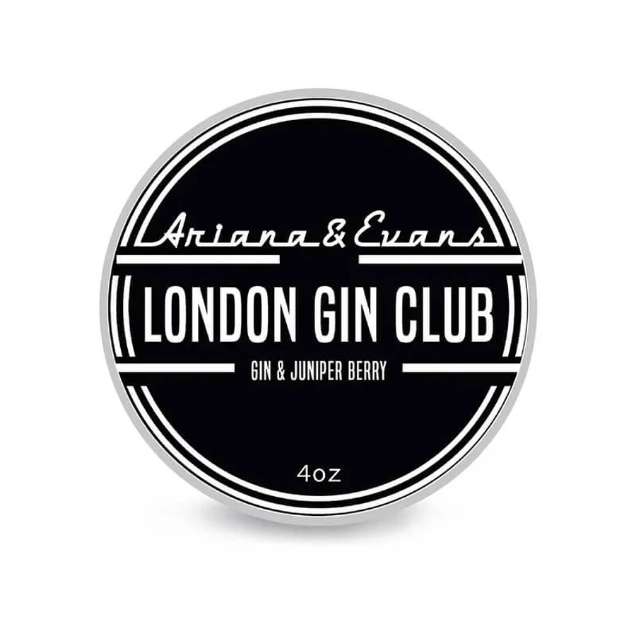 Ariana &amp; Evans London Gin Club Gin &amp; Juniper Berry Shaving Soap - Scented Shaving Soap 118 ml