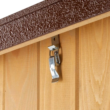 Ferplast Baita 100 - Outdoor dog house made of sustainable wood with a waterproof roof and insulated feet, 101x56.5x64 cm