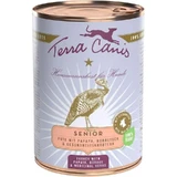 Terra Canis Senior Kalkoen met Papaja, Bernagie en Geneeskrachtige Kruiden - Compleet voer voor oudere honden, 400 g