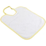 Poupy 3 Soft, Absorbent Solid-Color Cotton Bibs, Large