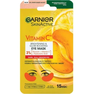 Masque pour les yeux Garnier Skin Active à la vitamine C - 2 patchs éclaircissants pour les yeux