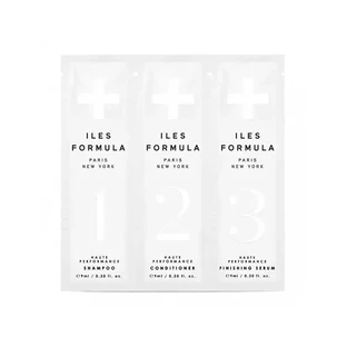 Iles Formula-proefset – 9 ml shampoo + 9 ml conditioner + 9 ml serum