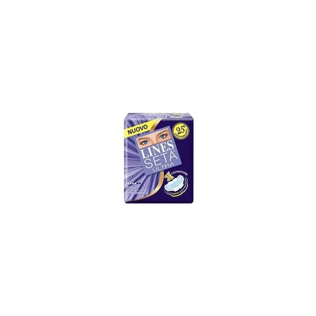 Lines Ultra Silk - 10 serviettes hygiéniques à ailettes