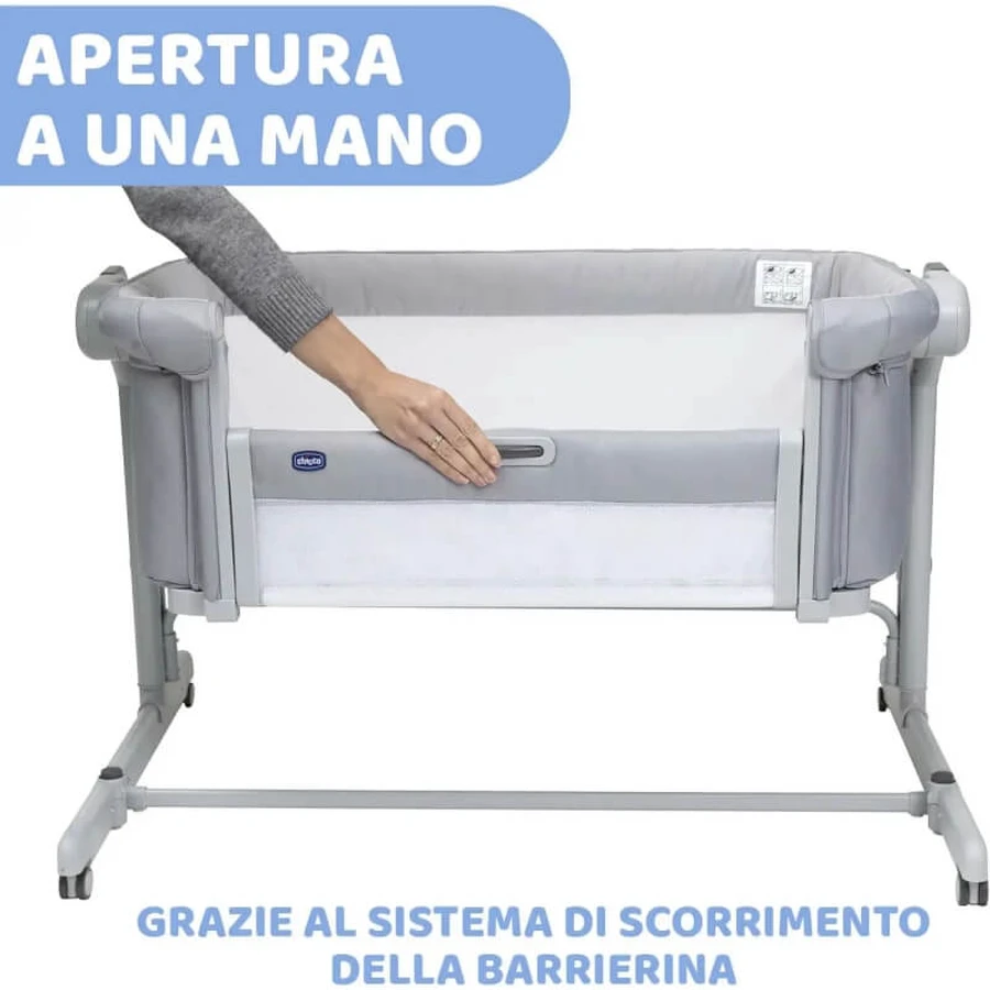 Chicco next2me evo magic – Beistellbett – Grey Mist