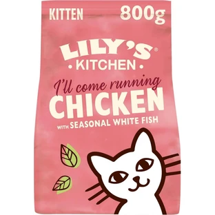 Lily's Kitchen Kitten Chicken and White Fish - Dry Food for Kittens, 800 g