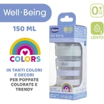 Chicco Well-Being – Flasche mit langsamem Durchfluss, 150 ml – Grün