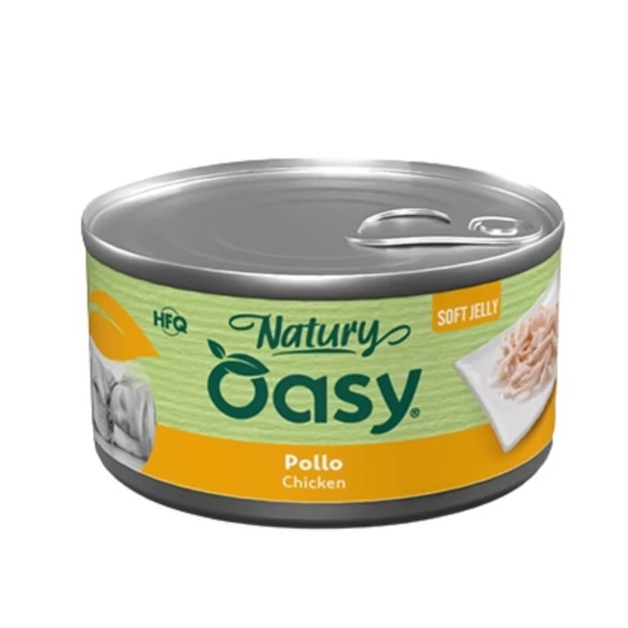 Oasy Wet Dog Natury Soft Jelly Poulet - Aliment complémentaire humide pour chiens, 150 g