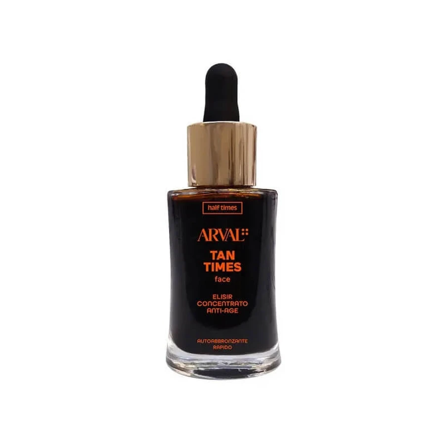 Arval Tan Times Face Concentrated Anti-Aging Elixir - Instant Self-Tanner, 30 ml